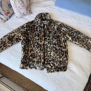 Apparis Leopard Faux Fur Jacket